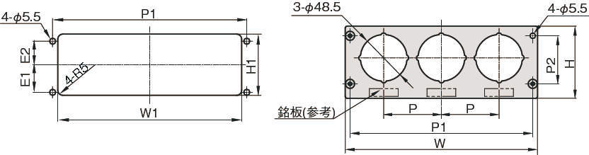 압력게이지브라켓(아날로그용) 스트레이트타입