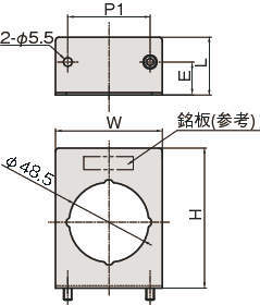 압력게이지브라켓(아날로그용) L타입