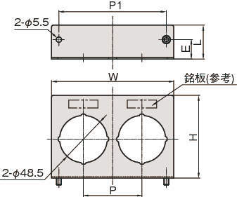 압력게이지브라켓(아날로그용) L타입