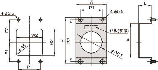 압력게이지브라켓(아날로그용) 오프세트타입1