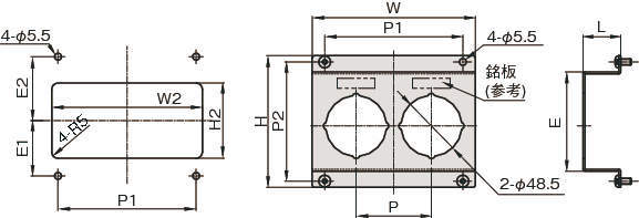 압력게이지브라켓(아날로그용) 오프세트타입1