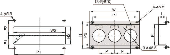압력게이지브라켓(아날로그용) 오프세트타입1