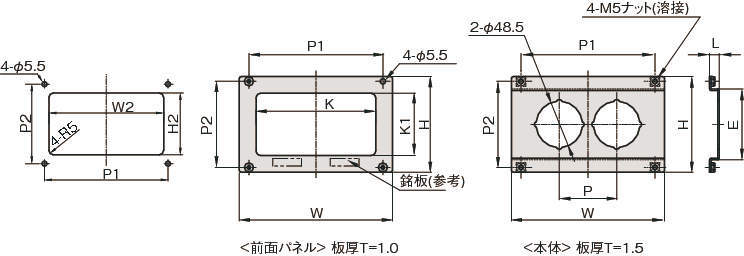 압력게이지브라켓(아날로그용) 오프세트타입2