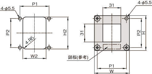 압력게이지브라켓(디지털용) 스트레이트타입