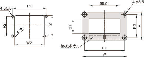 압력게이지브라켓(디지털용) 스트레이트타입