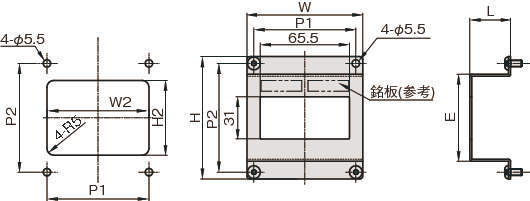 압력게이지브라켓(디지털용) 오프세트타입1