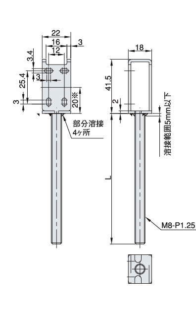 센서브라켓(광전센서용)나사샤프트붙이브라켓(수직타입)