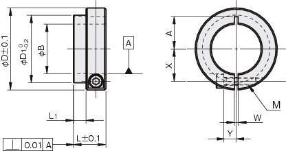 슬리트칼라 베어링고정용타입(롱)