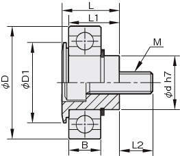 베어링롤러(베이스용·베어링부착)