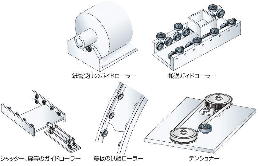 베어링롤러(베이스용·베어링부착)