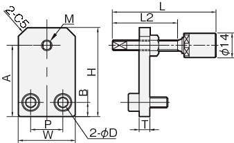 리니어스토퍼(우레탄볼트붙이) LSGN-U