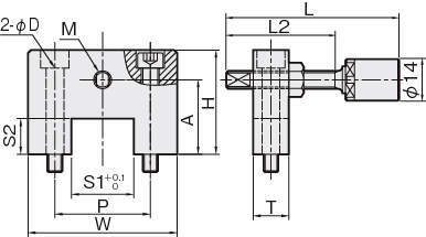리니어스토퍼(우레탄볼트붙이) LSEN-U