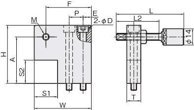 리니어스토퍼(우레탄볼트붙이) LSFN-U