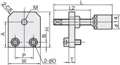 리니어스토퍼(우레탄볼트붙이) LSX-U