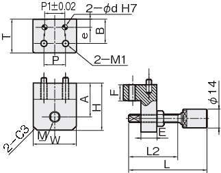 리니어스토퍼(우레탄볼트붙이) LSW-N-U