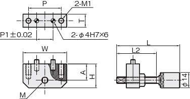 리니어스토퍼(우레탄볼트붙이) LSV-N-U