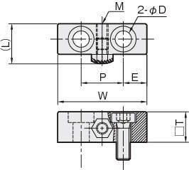 리니어스토퍼(스토퍼블록) SBAH(볼트R)