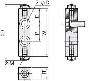 리니어스토퍼(스토퍼블록) SBAW(볼트R)