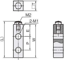 리니어스토퍼(스토퍼블록) SBBS(볼트R)