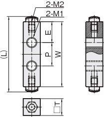 리니어스토퍼(스토퍼블록) SBBW(볼트R)