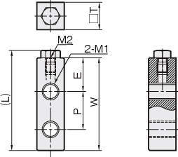 리니어스토퍼(스토퍼블록) SBDS(볼트F)