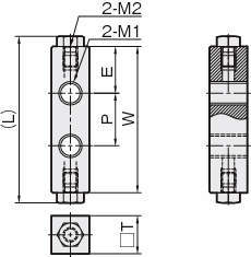 리니어스토퍼(스토퍼블록) SBDW(볼트F)