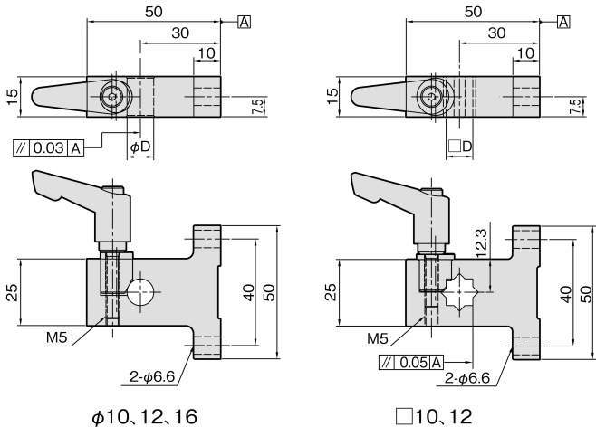 센서브라켓 쐐기취부베이스T 클램프레버있음