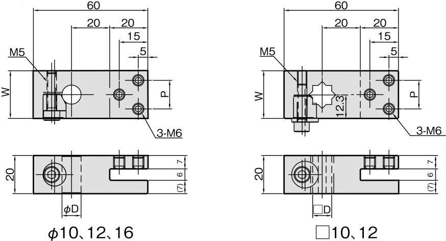 센서브라켓 쐐기취부베이스C
