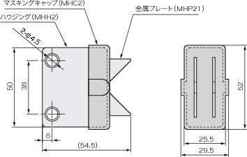 도장치구 마그네트홀더 대형마그네트유니트 MH2시리즈