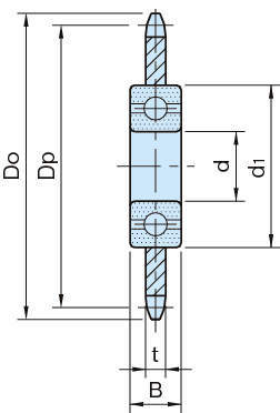 SIS 스틸스프라켓아이들러
