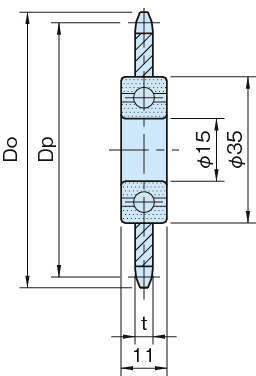 SIS-SUS 스틸스프라켓아이들러(SUS제)
