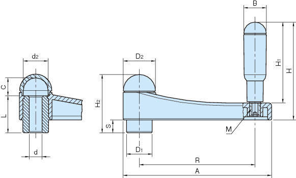 EBCH-R 애르고보어드크랭크핸들