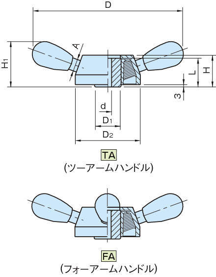 TA·FA 2암핸들, 4암핸들