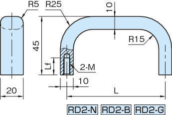 RD2 라운드알미늄핸들