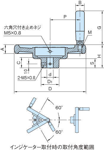 DHW 트윈스포크형다이알핸드휠