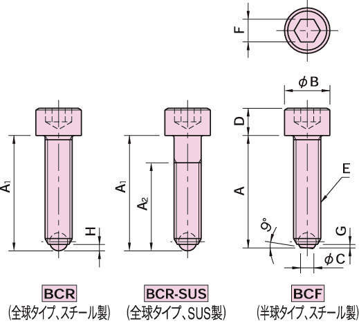 BCR·BCF 볼캡스크류