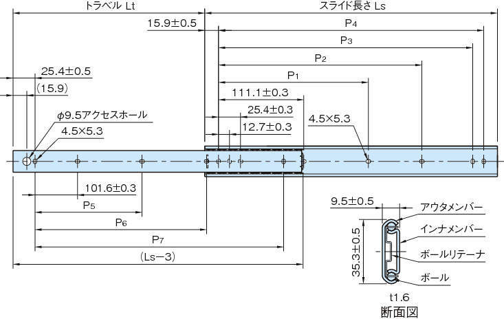 RS35S 슬라이드레일