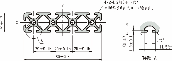 80×20 스트러트프로파일5