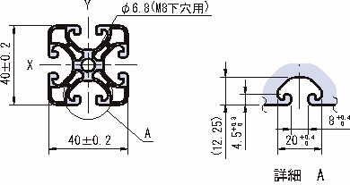 40×40 스트러트프로파일 이코노미형