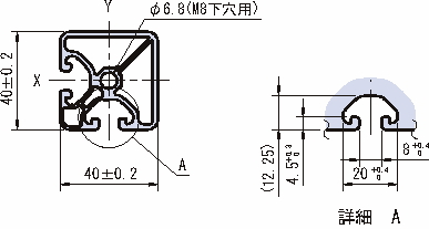 40×40 스트러트프로파일 이코노미형