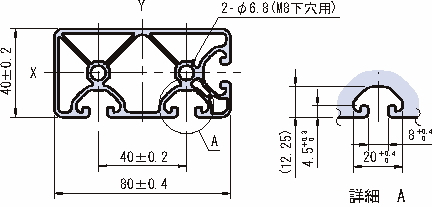 80×40 스트러트프로파일 이코노미형