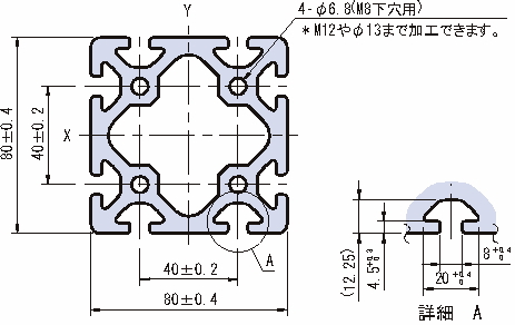 80×80 스트러트프로파일