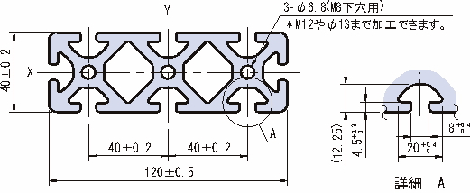 120×40 스트러트프로파일