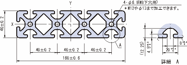 160×40 스트러트프로파일
