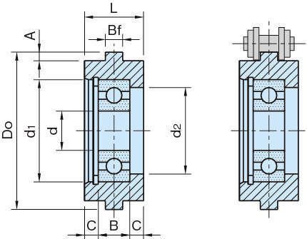 RABJ 체인용 롤러
