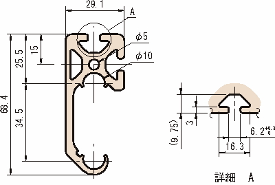 C형슬라이드레일프로파일6
