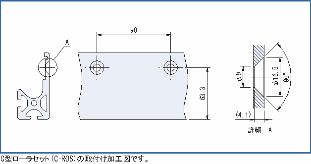 C형슬라이드롤러프로파일