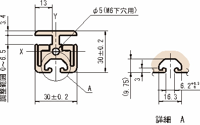 클램프프로파일6 30×30-180°