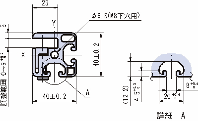 클램프프로파일40×40
