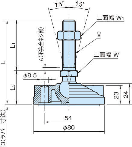 LVF80·LVFR80 엔프라레벨링패드(앵커타입)